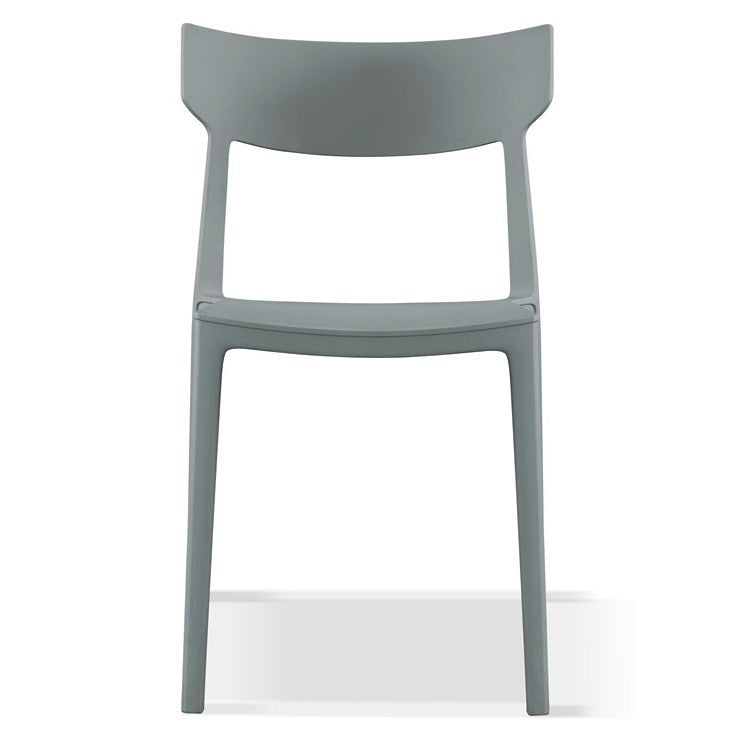 Sedia Amalfi Grigia in polipropilene