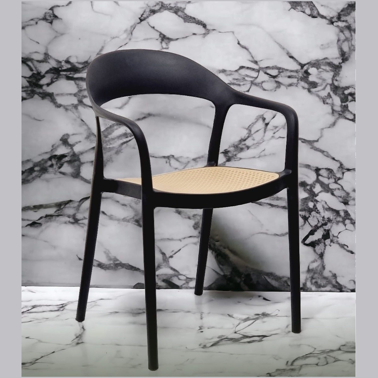 Sedia Belaria Nera in polipropilene 7