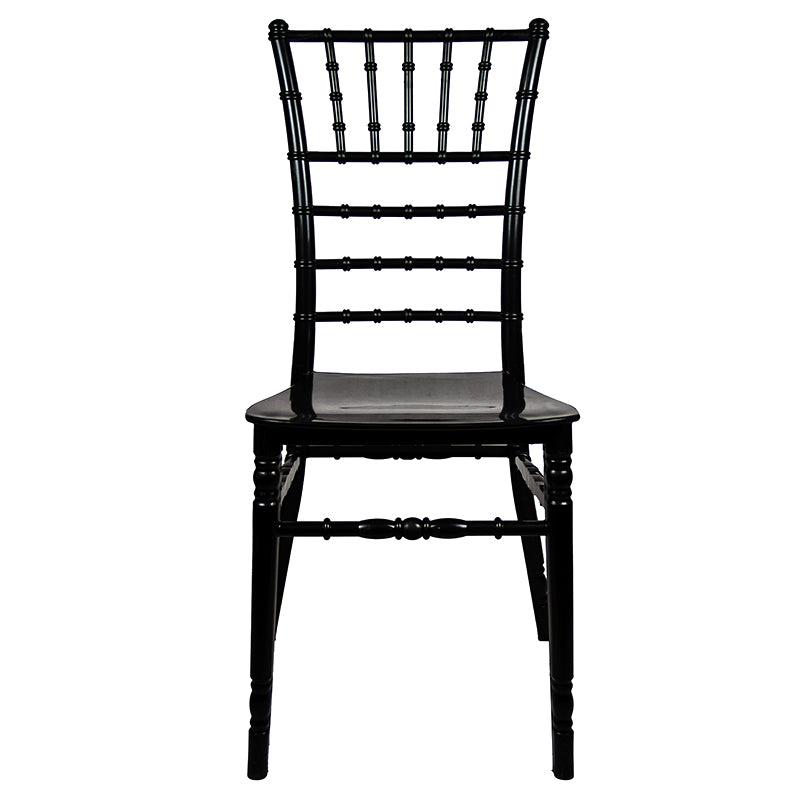 Sedia Chiavarina Nera Lucida in resina 4