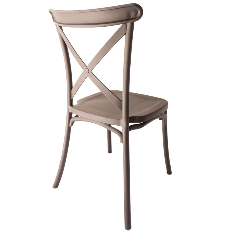 Sedia Cross tortora  - La Dea Sedia 4