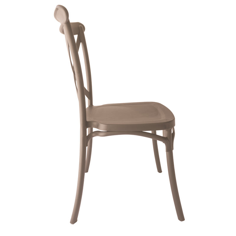 Sedia Cross tortora  - La Dea Sedia 5