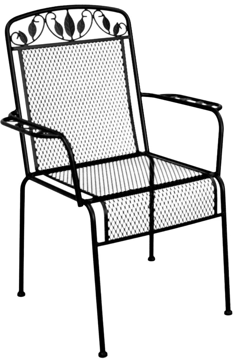 Sedia da esterno Mango in acciaio - Set 4 Sedie