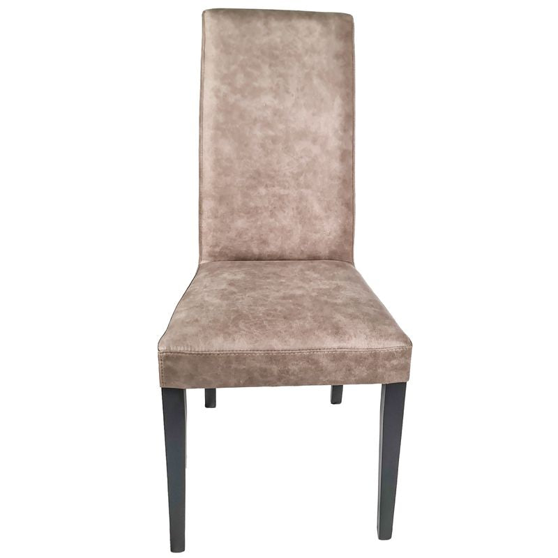 Sedia Denver marmorizzata gambe nere