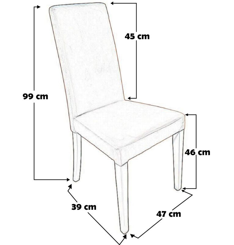 Sedia Denver marmorizzata gambe nere 6