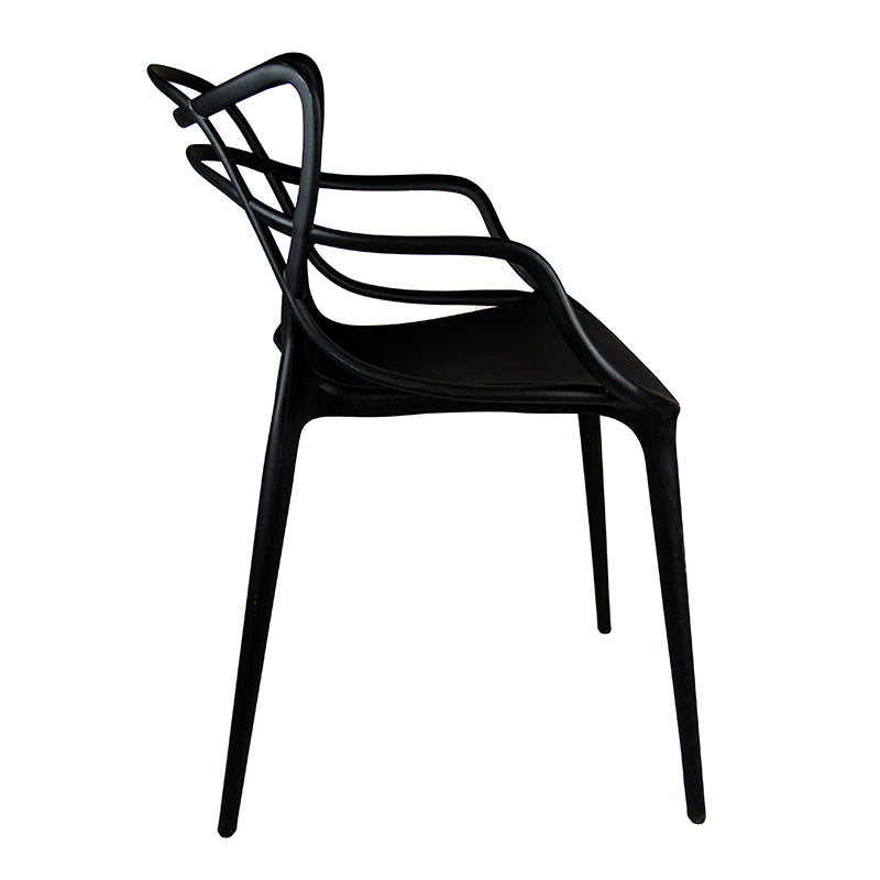 Sedia Design in Polipropilene Nero - La Dea Sedia 3