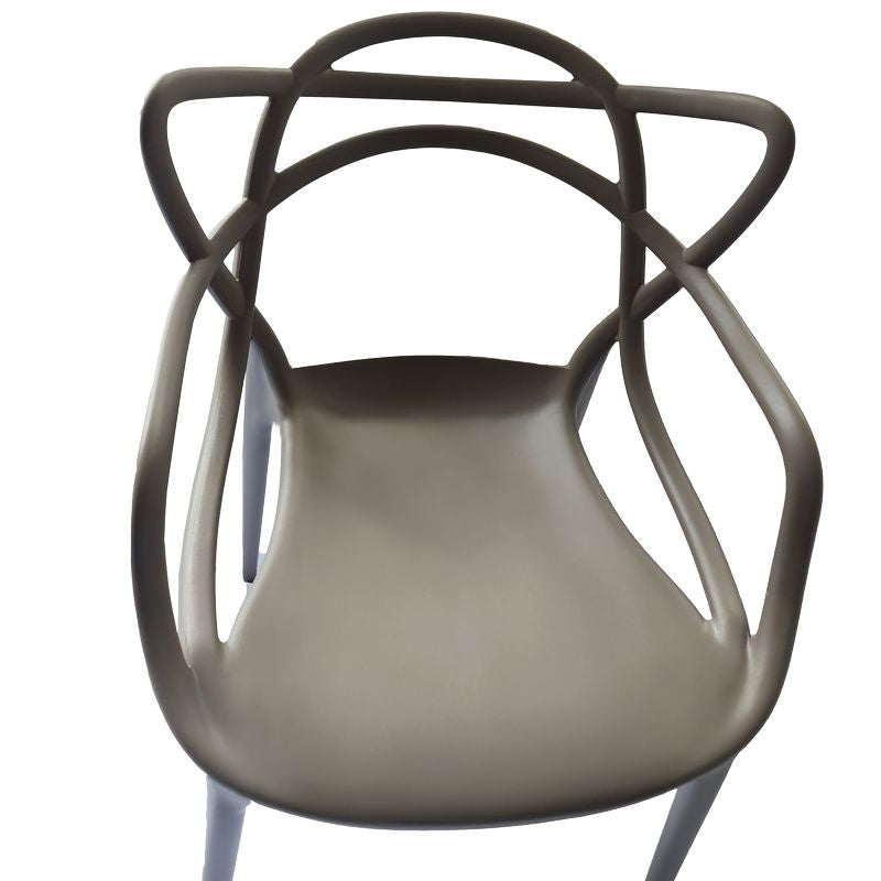 Sedia Design Tortora in Polipropilene - La Dea Sedia 4