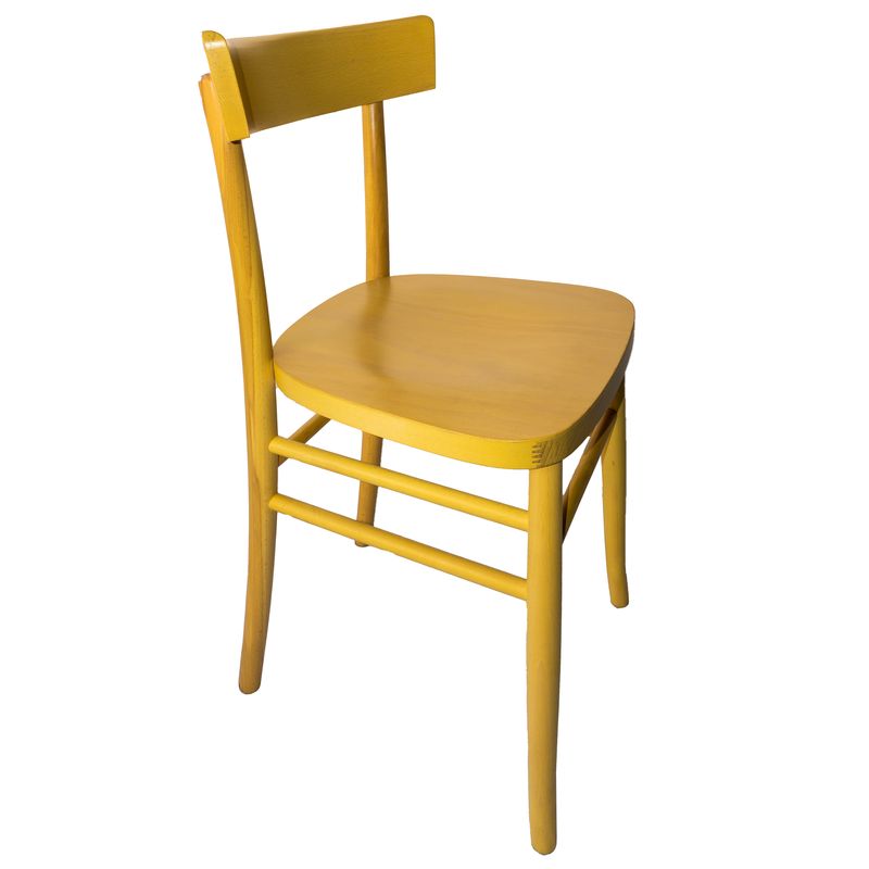 Sedia Milano Anilina Gialla - La Dea Sedia 6
