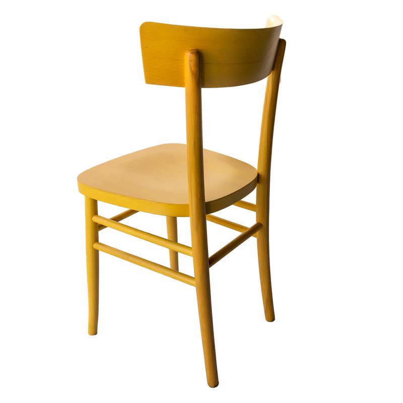 Sedia Milano Anilina Gialla - La Dea Sedia 4