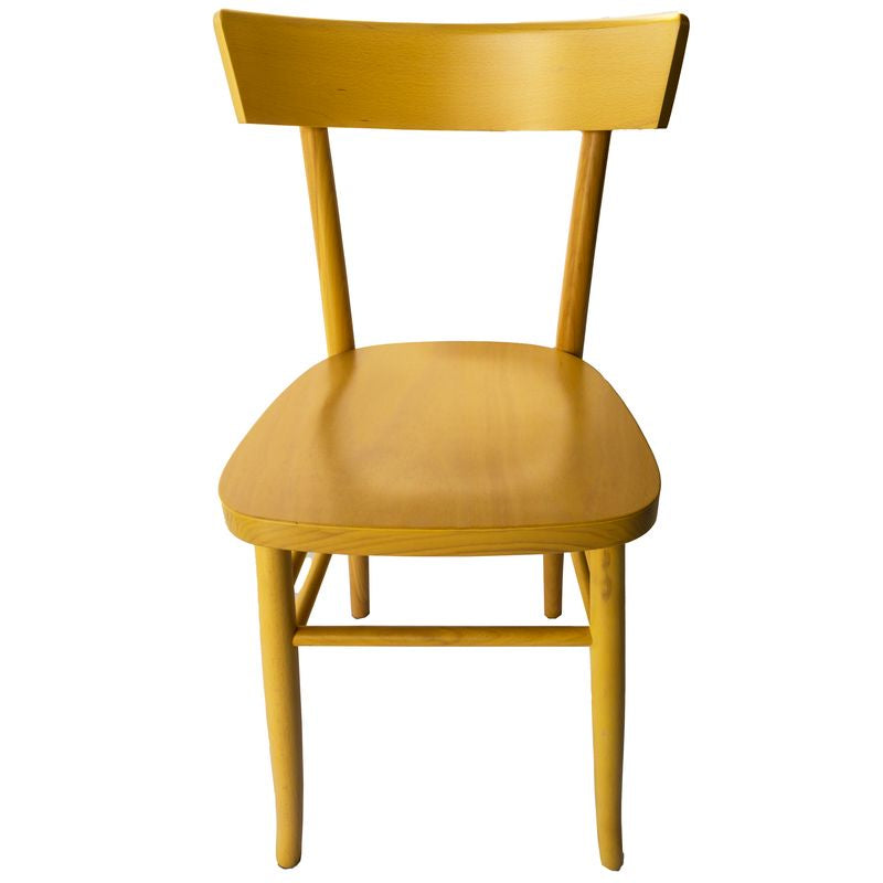 Sedia Milano Anilina Gialla - La Dea Sedia 5