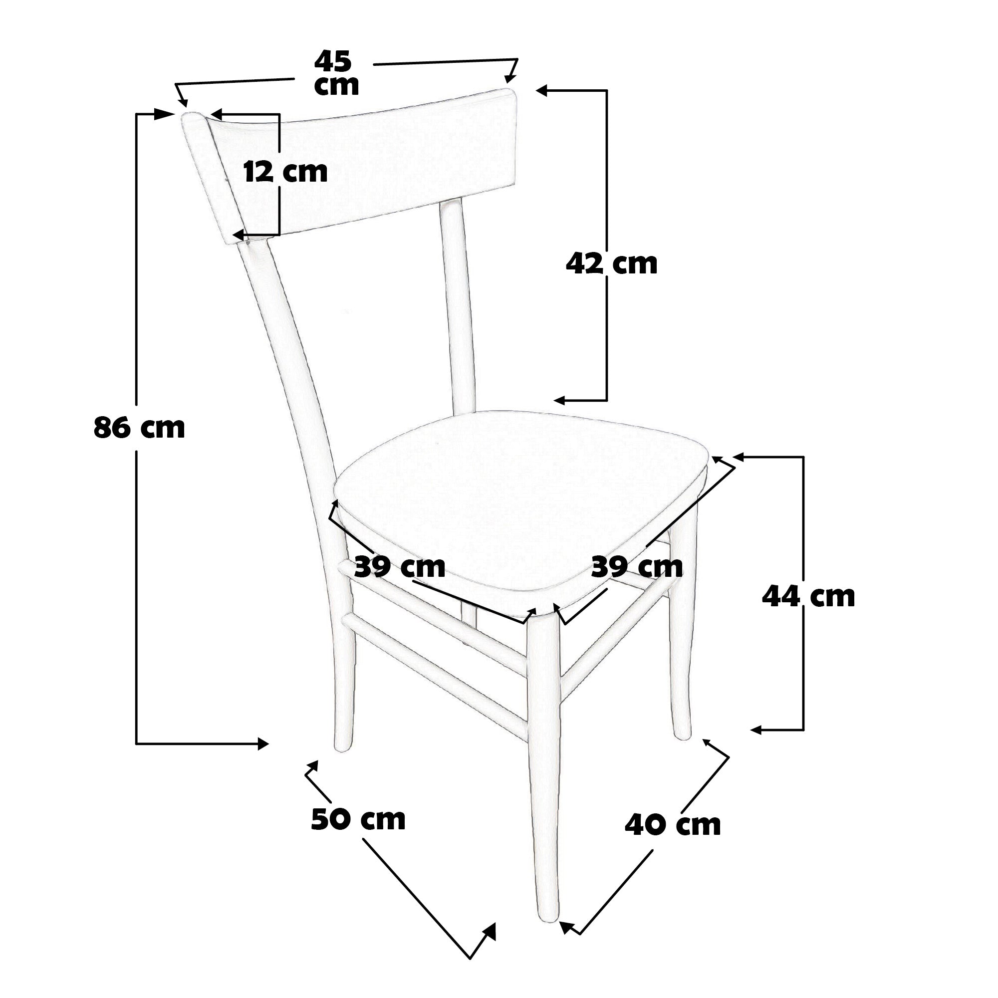 Sedia Milano Avorio 5