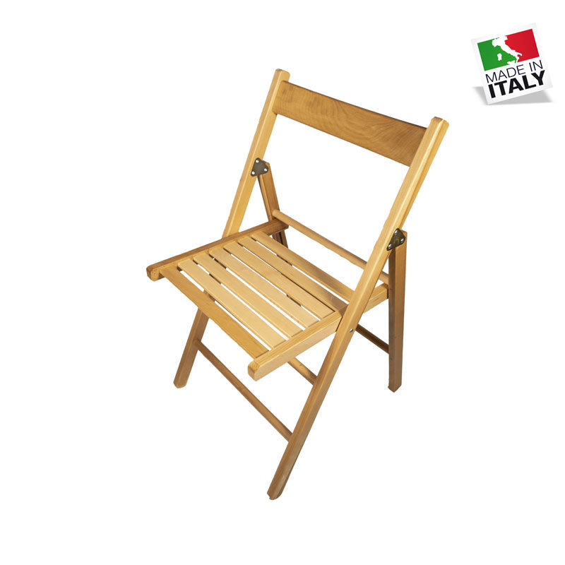 Set 4 Sedie Pieghevoli Naturali Stock - La Dea Sedia