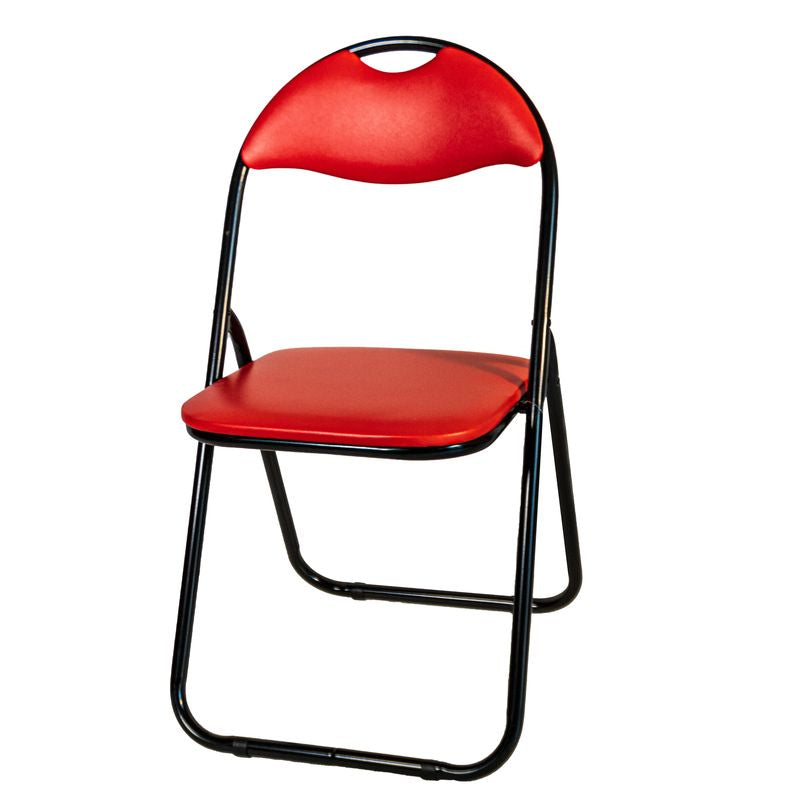 Set 6 Sedie Pieghevoli seduta in PVC Rosso