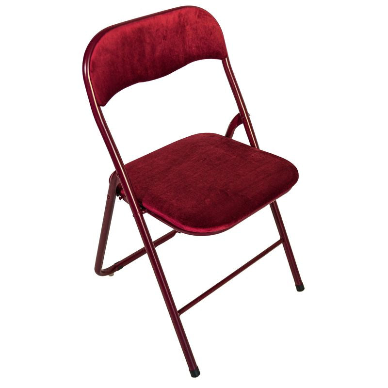 Set 6 Sedie Pieghevoli seduta in Velluto Porpora