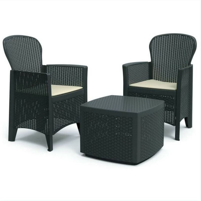 Set Salottino Tree 2 posti Antracite - Arredo Esterno