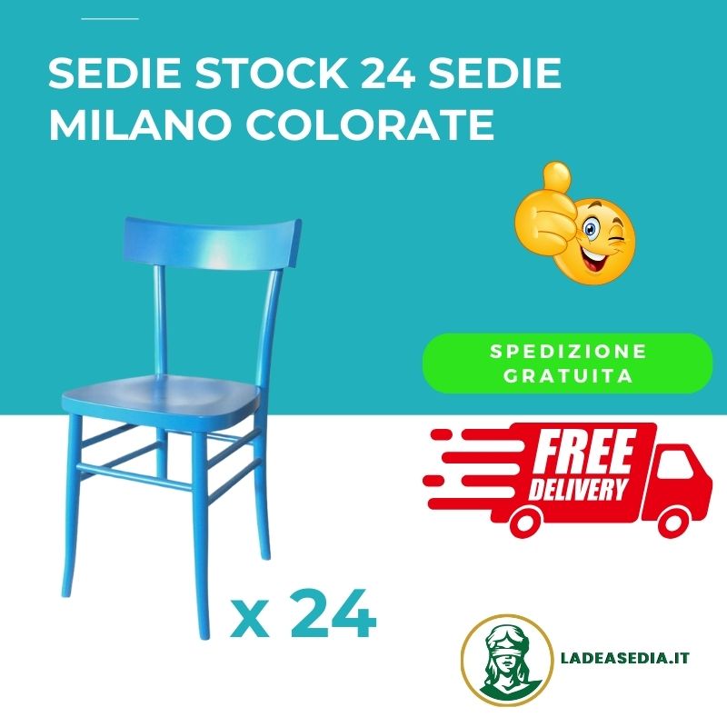 Sedie Stock 24 Sedie Milano Colorate