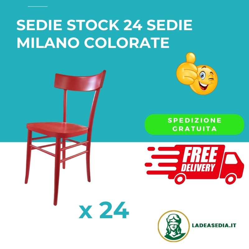 Sedie Stock 24 Sedie Milano Colorate