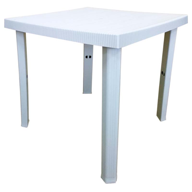Tavolo Figaro bianco esterno resina 80x80