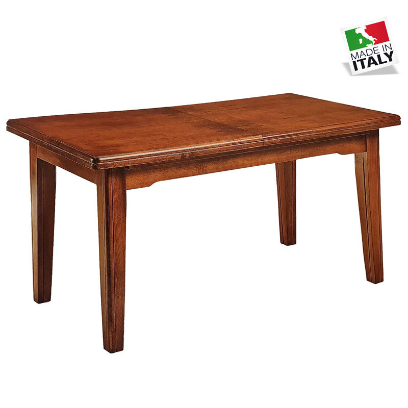 Tavolo Fratino con Gambe. Legno Noce Allungabile 85 x 180 cm