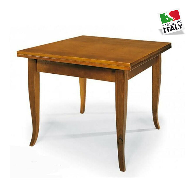 Tavolo Legno Noce Apribile 80x80cm - La Dea Sedia