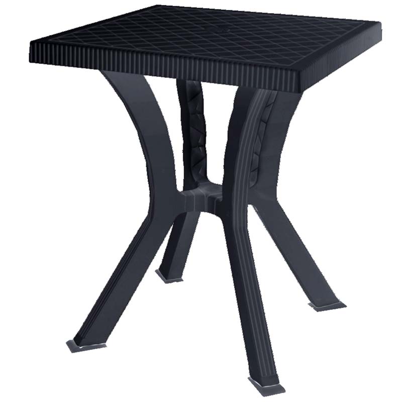 Tavolo antracite da esterno 60x60 cm