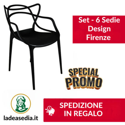 Set -6 Sedie Design Firenze (1)